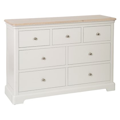 Hampton 3 over 4 Chest of Drawers Grey Mist Hampton 3 over 4 Chest of Drawers Grey Mist