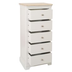 Hampton 5 Drawer Wellington Grey Mist