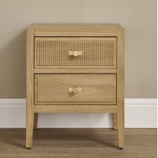 Lille 2 Drawer Bedside Table